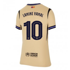 Fotbalové Dres Barcelona Lamine Yamal #10 Dámské Venkovní Oblečení 2025-26 Krátký Rukáv